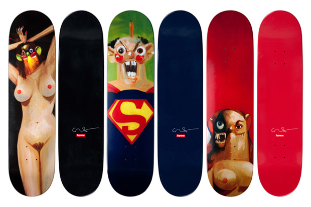 george condo supreme skate decks George Condo x Supreme Skateboard Decks