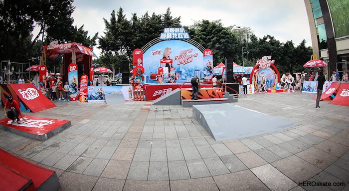 统一冰红茶HERO滑板积分赛广州首站中华广场