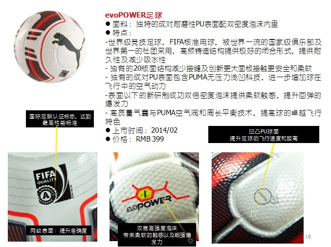PUMA足球系列2014年春季新品 战靴evoPOWER(图)